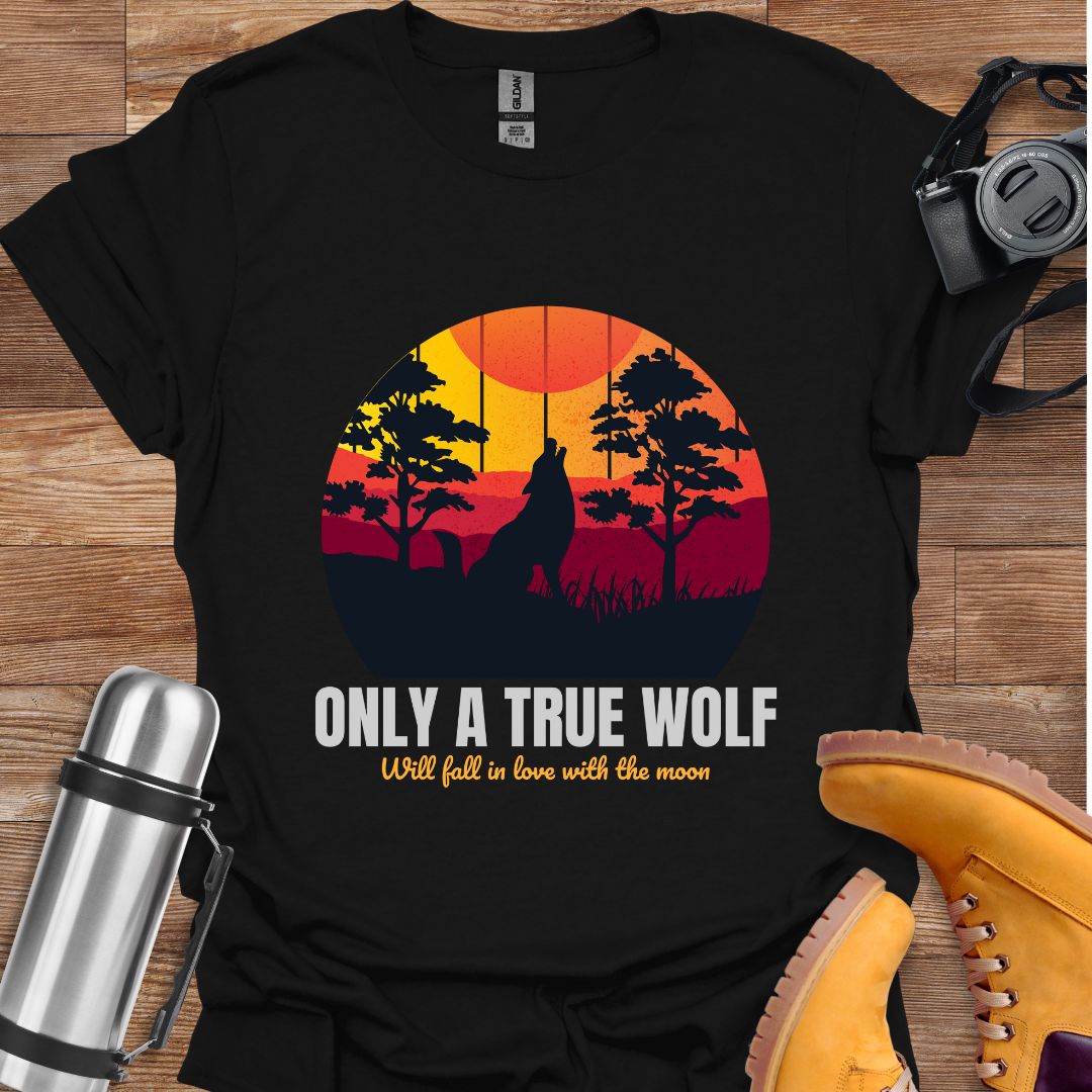 A True Wolf T-shirt Black