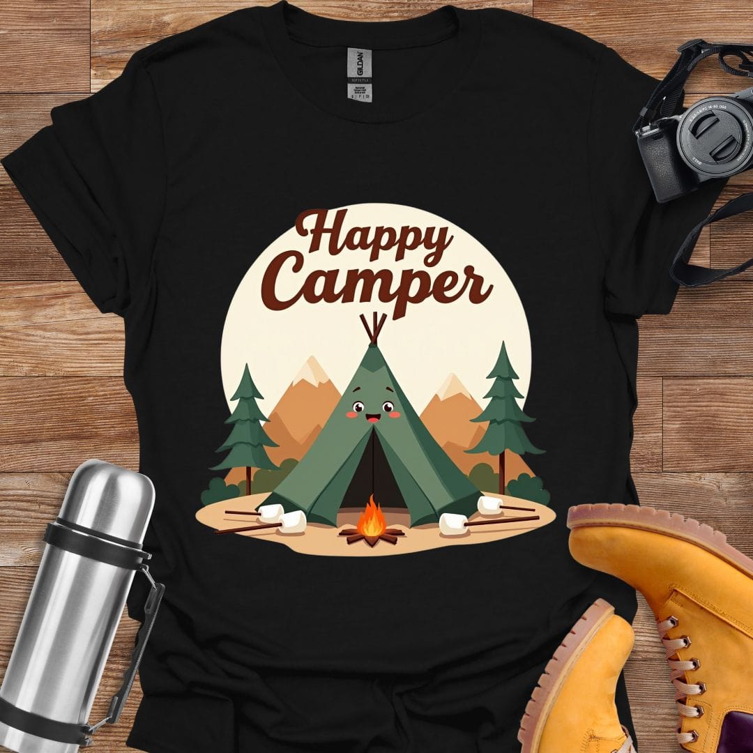 Freekeend T-Shirt Black / S Happy Camper T-shirt