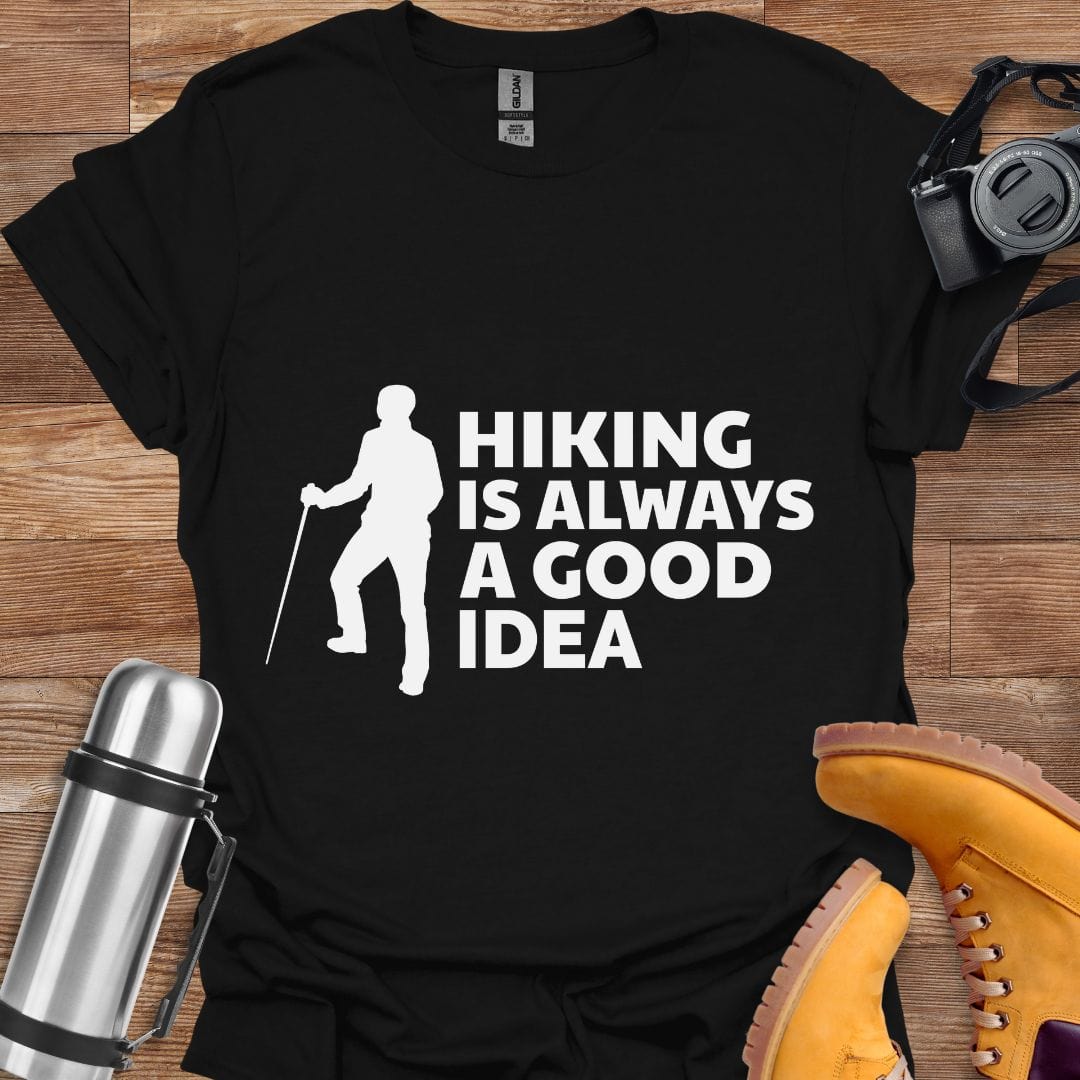 Freekeend T-Shirt Black / S Hiking Is Always A Good Idea T-shirt