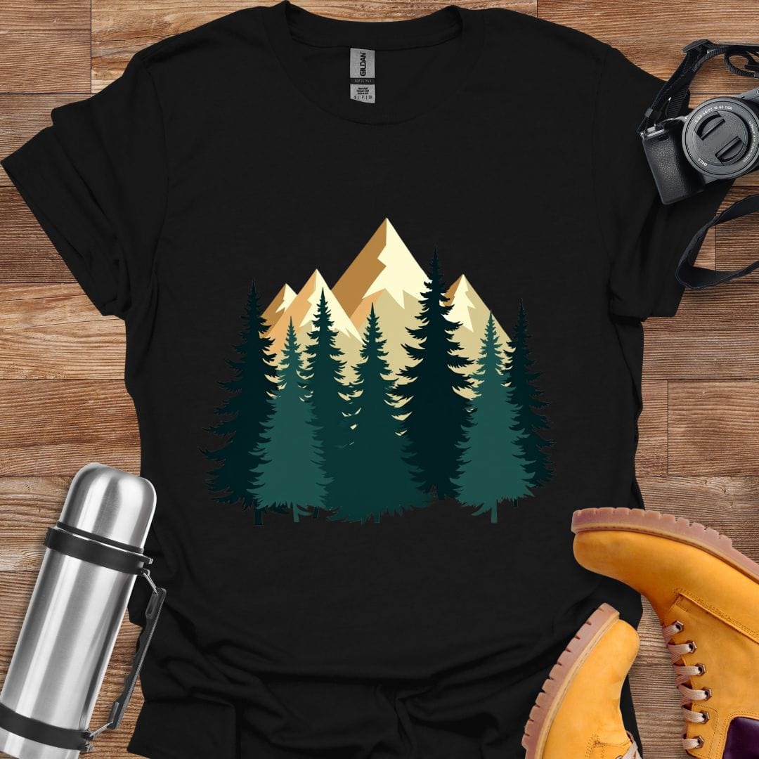 Freekeend T-Shirt Black / S Mountain Forest T-shirt