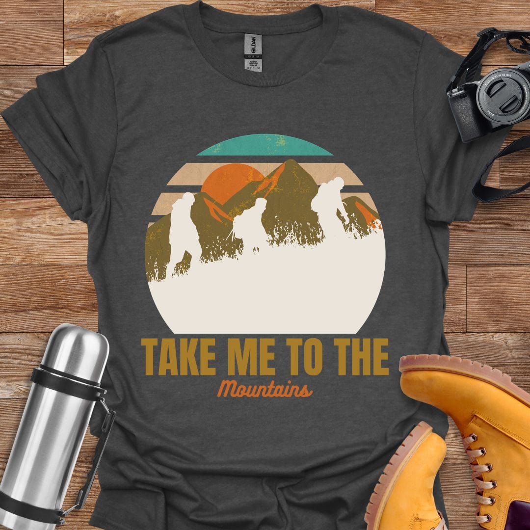 Freekeend T-Shirt Dark Heather / S Take Me To The Mountains T-shirt