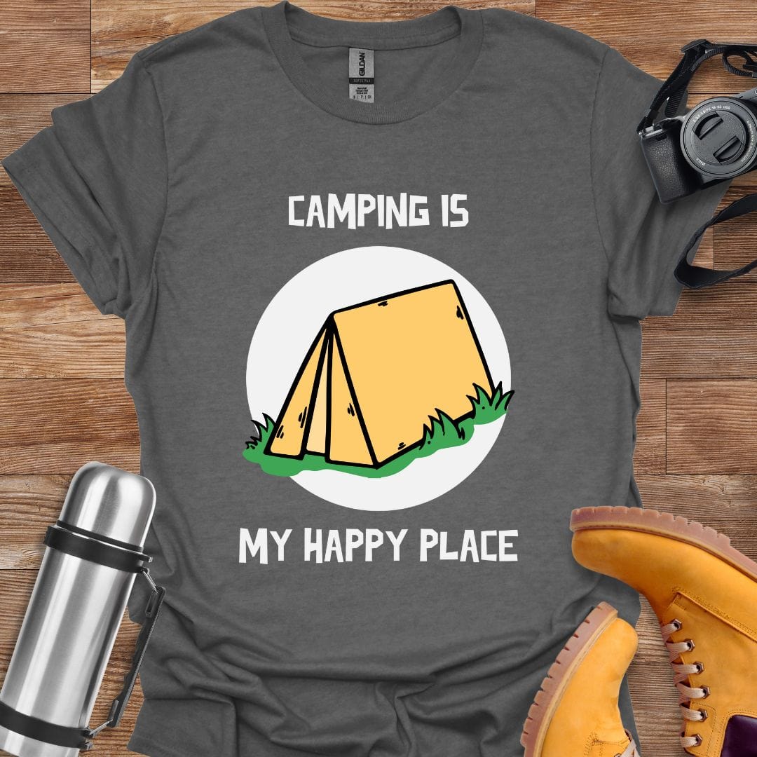 Freekeend T-Shirt Graphite Heather / S Camping Is My Happy Place T-shirt