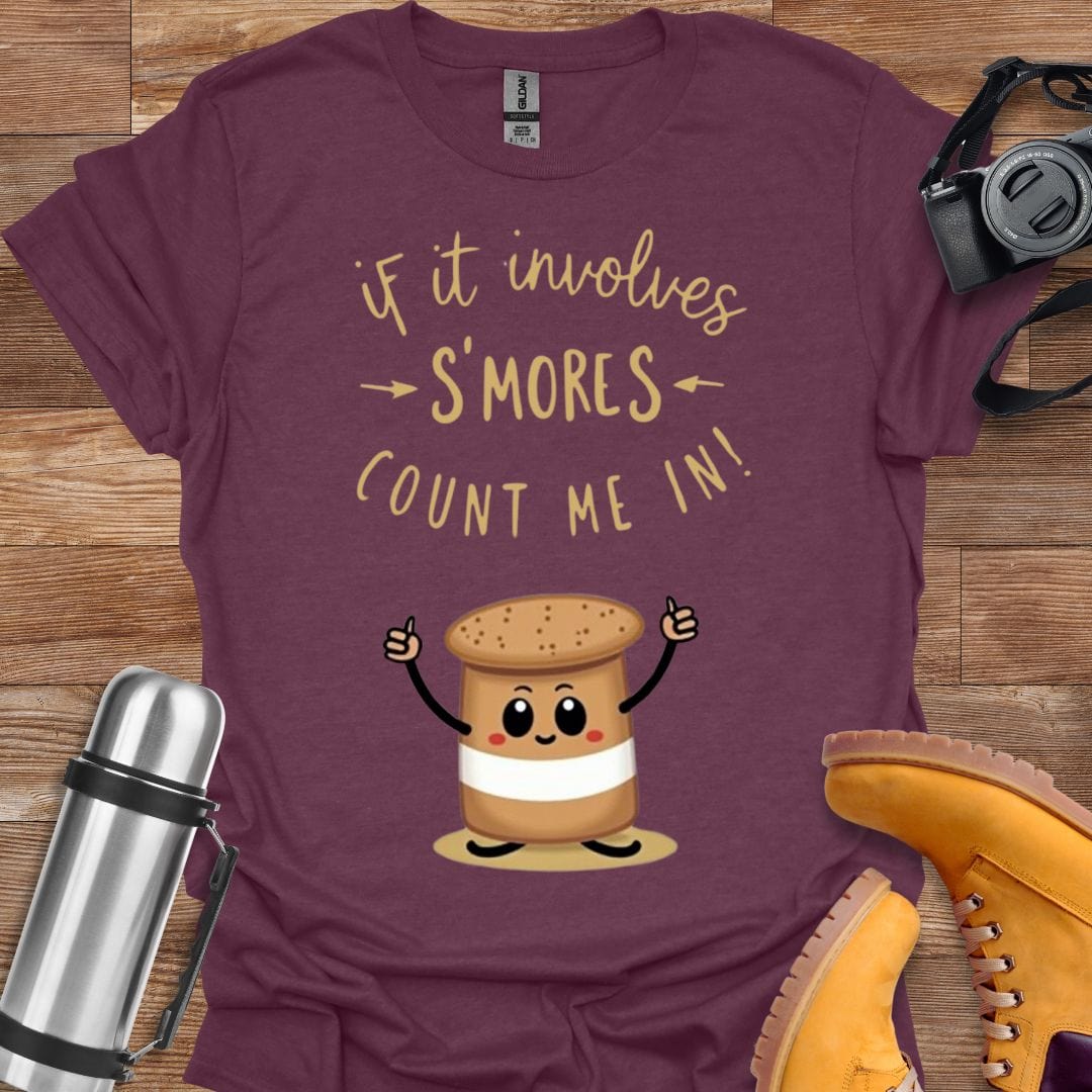 Freekeend T-Shirt Heather Maroon / S Count Me In T-shirt