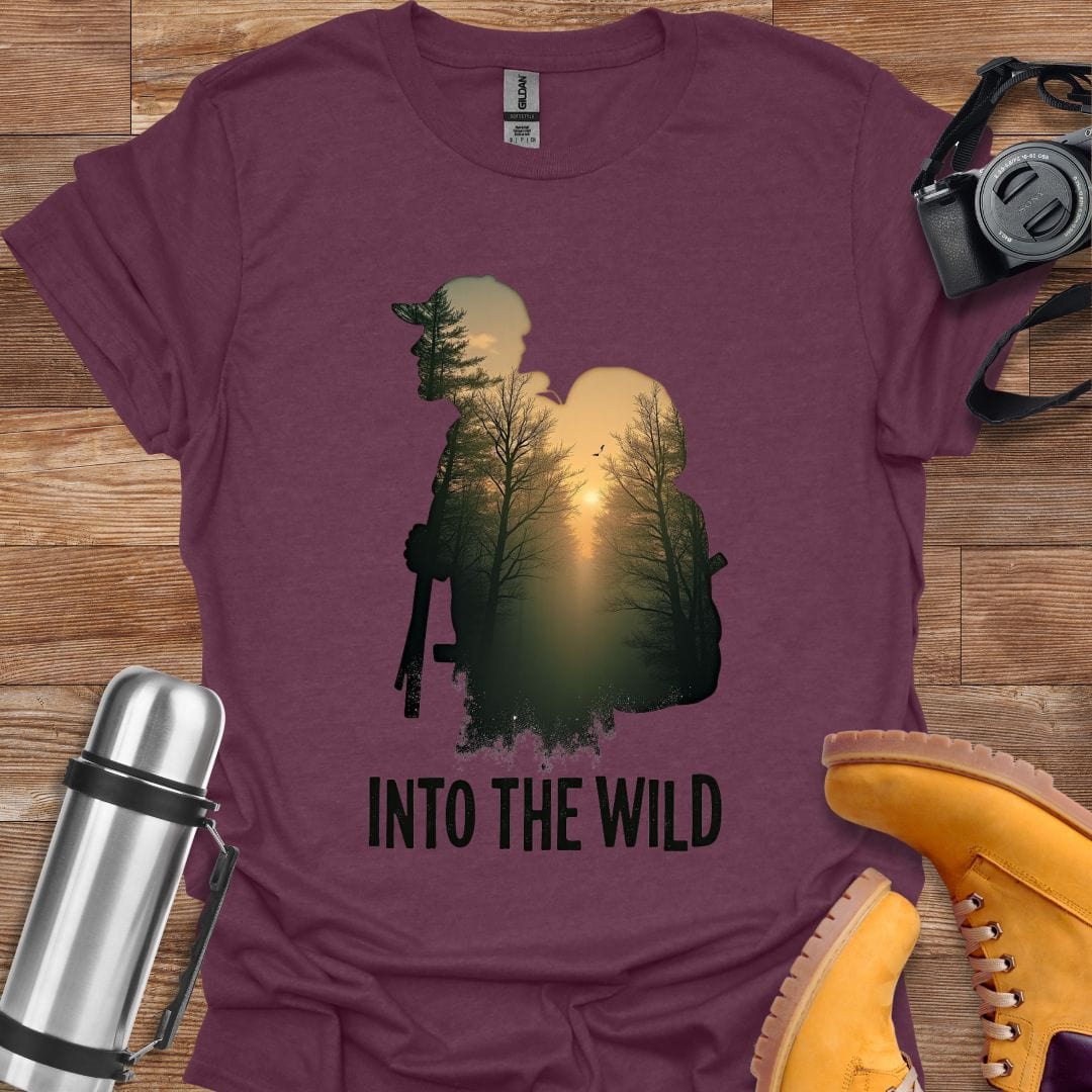 Freekeend T-Shirt Heather Maroon / S Into The Wild T-shirt