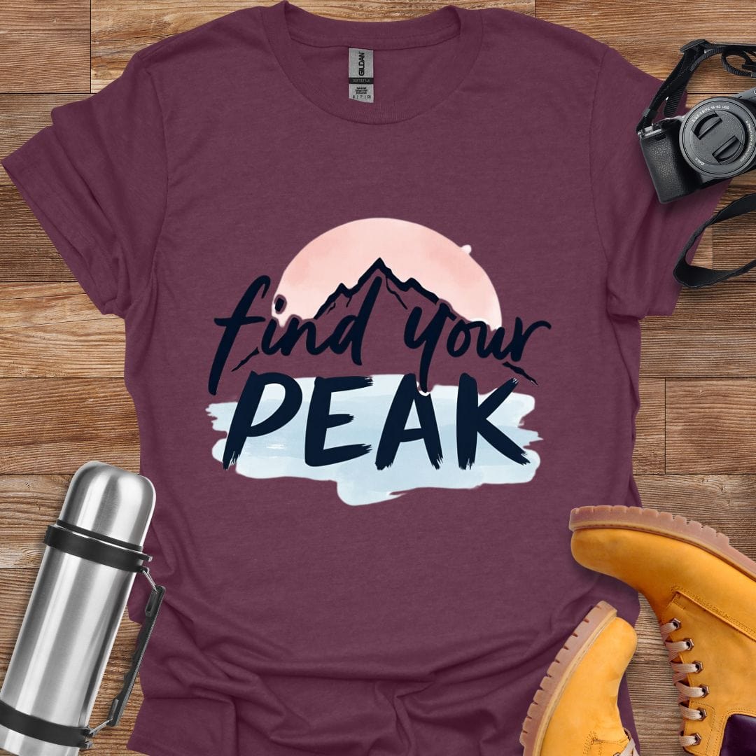Freekeend T-Shirt Heather Maroon / S Peak Journey T-shirt