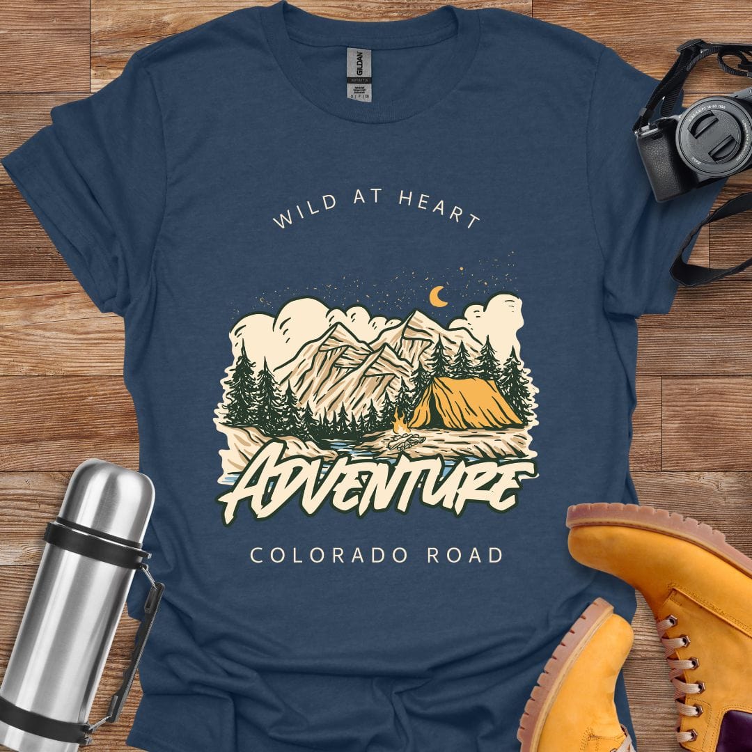 Freekeend T-Shirt Heather Navy / S Adventure Wild At Heart T-shirt