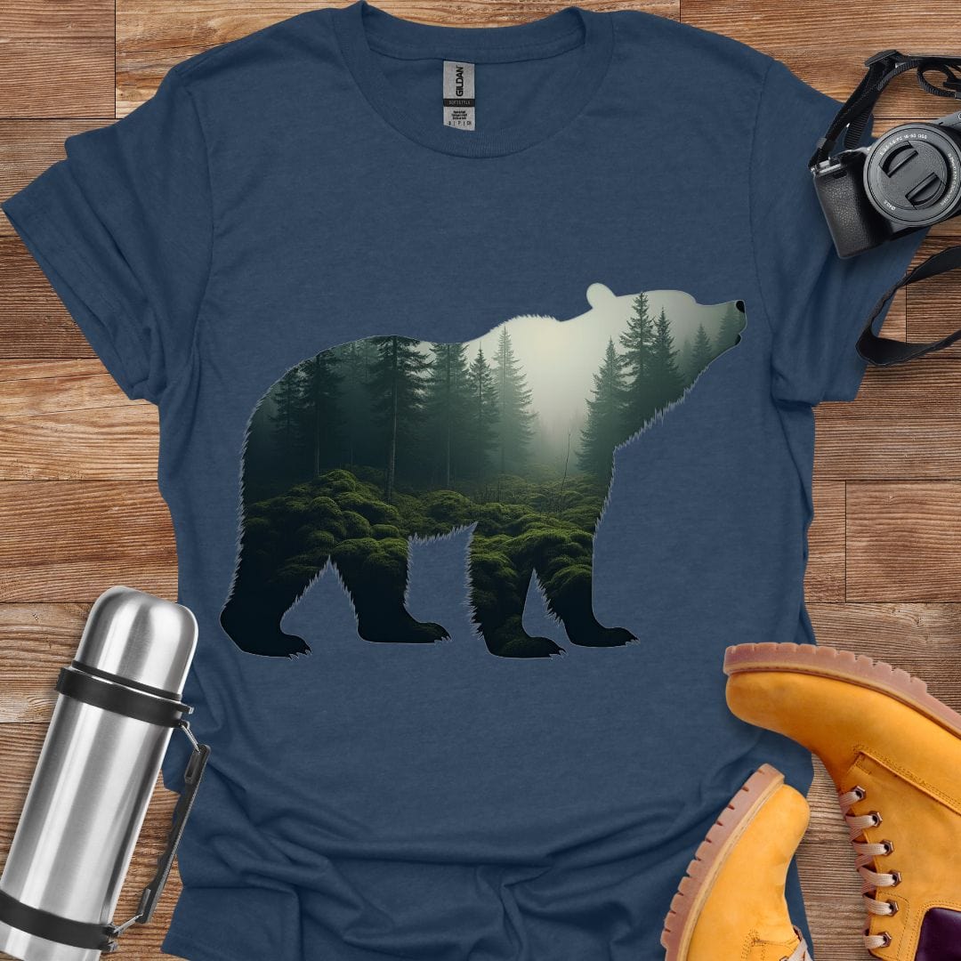 Freekeend T-Shirt Heather Navy / S Bear Forest T-shirt