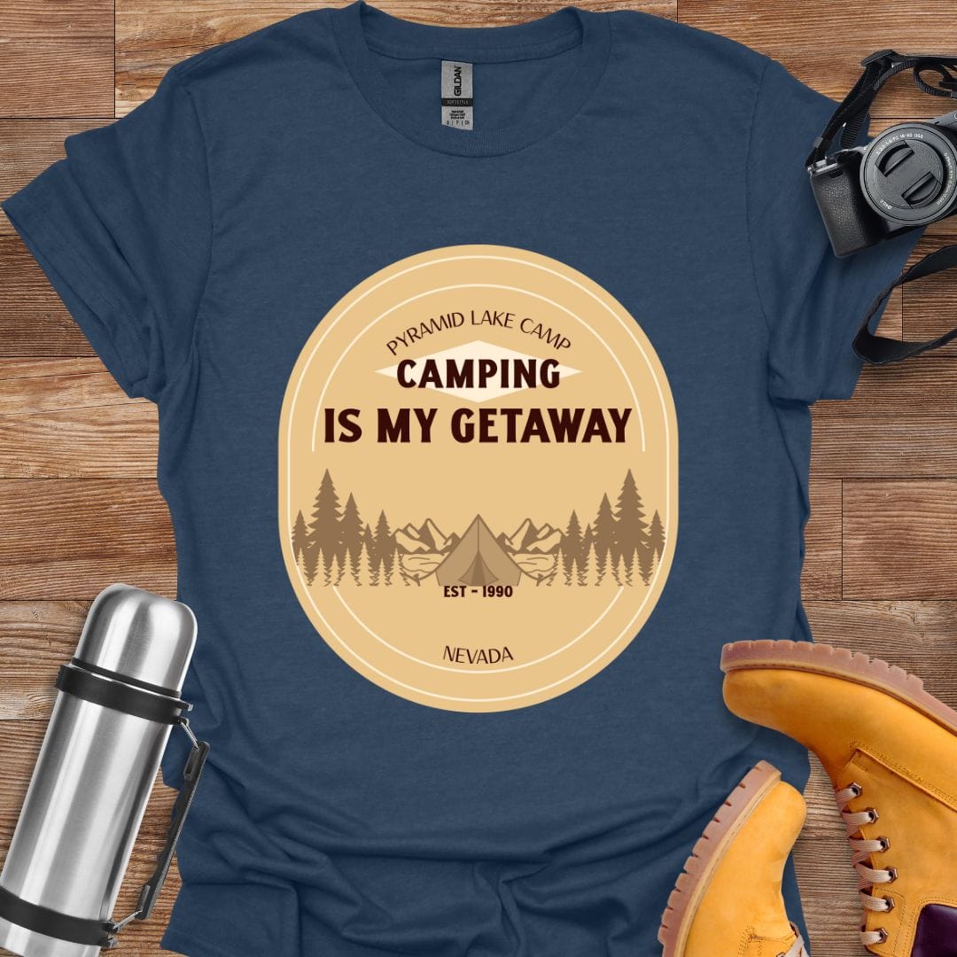 Freekeend T-Shirt Heather Navy / S Camping Is My Getaway T-shirt