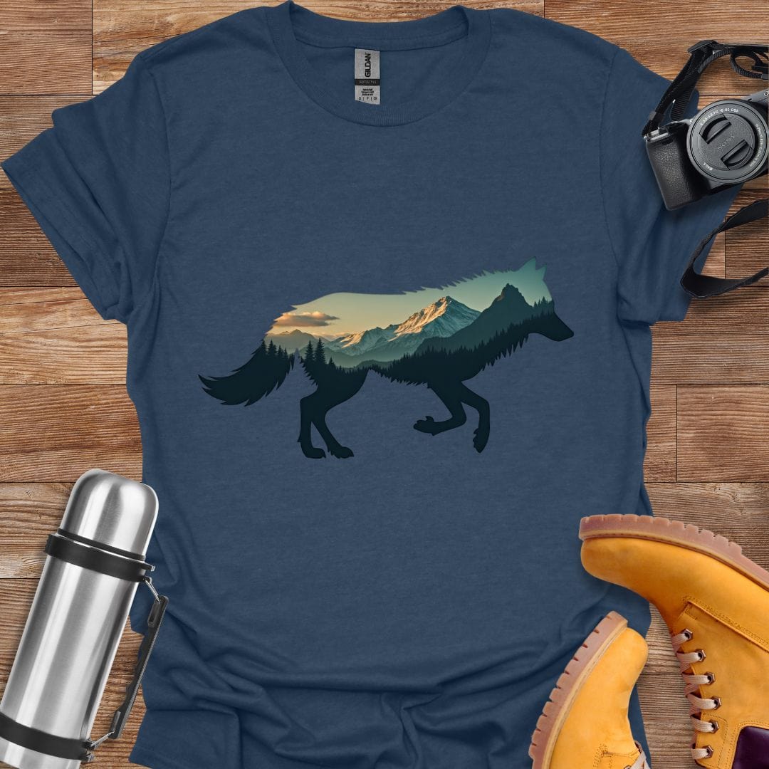 Freekeend T-Shirt Heather Navy / S Wolf Majesty T-shirt