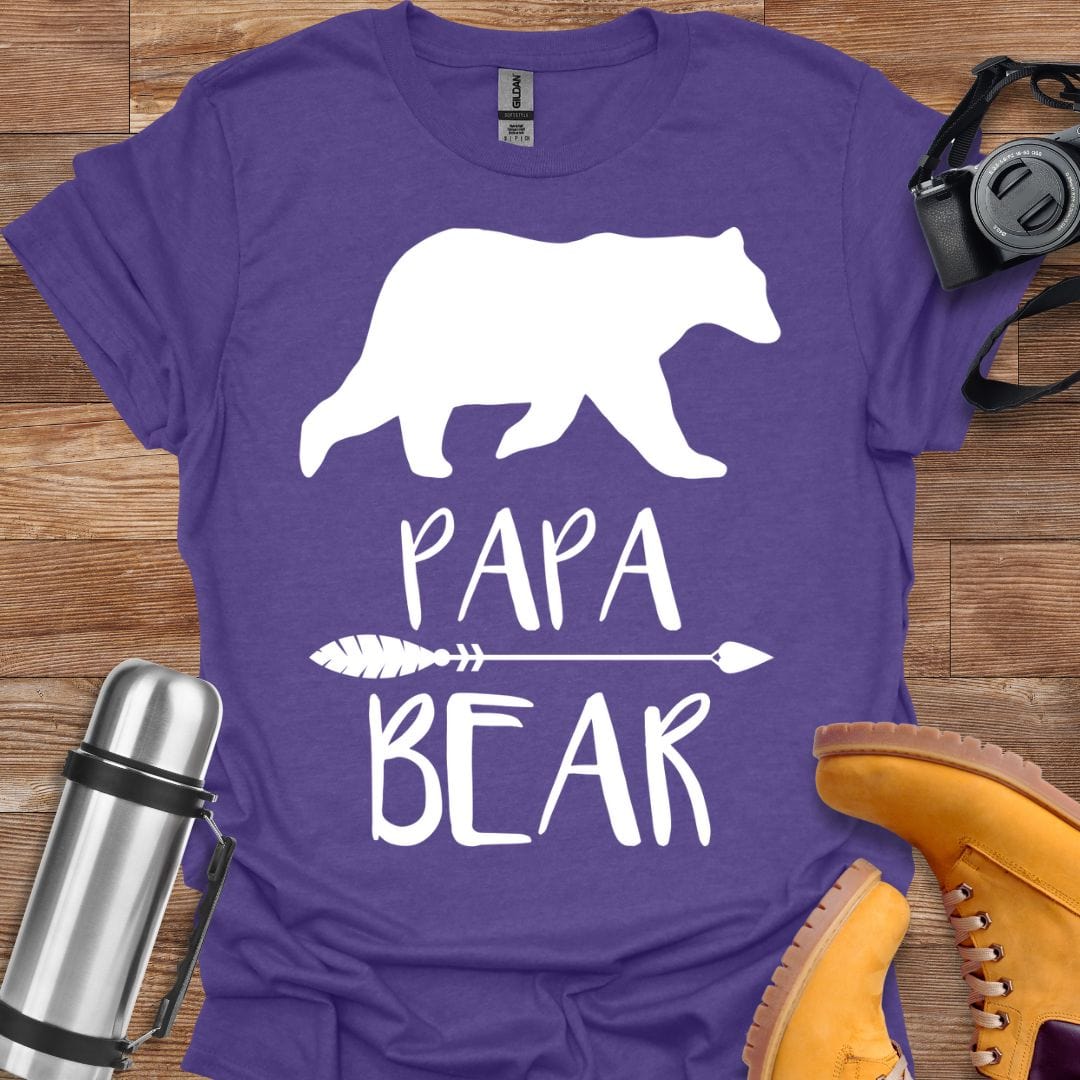 Freekeend T-Shirt Heather Purple / S Papa Bear T-shirt