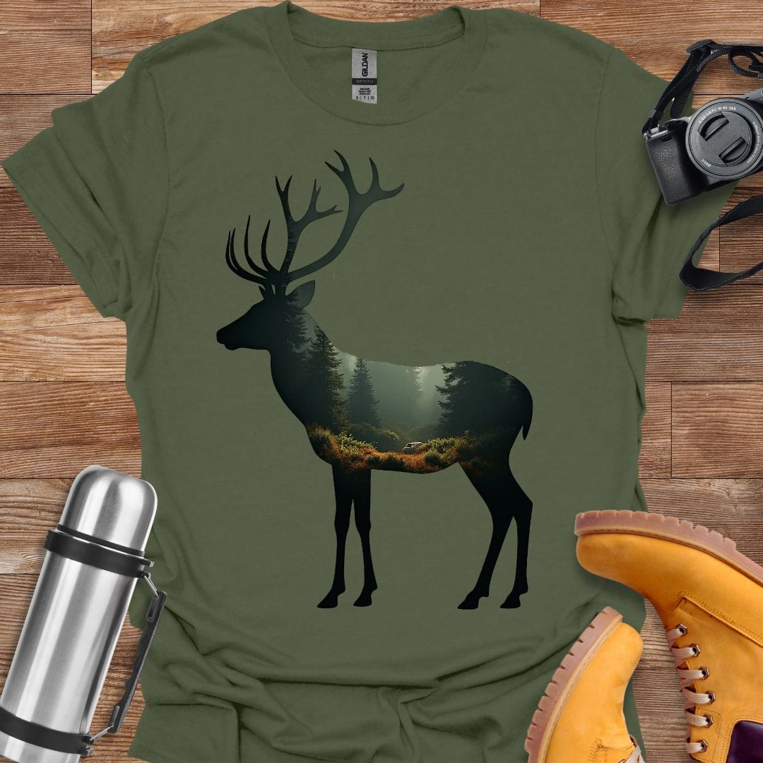 Freekeend T-Shirt Military Green / S Deer Nexus T-shirt