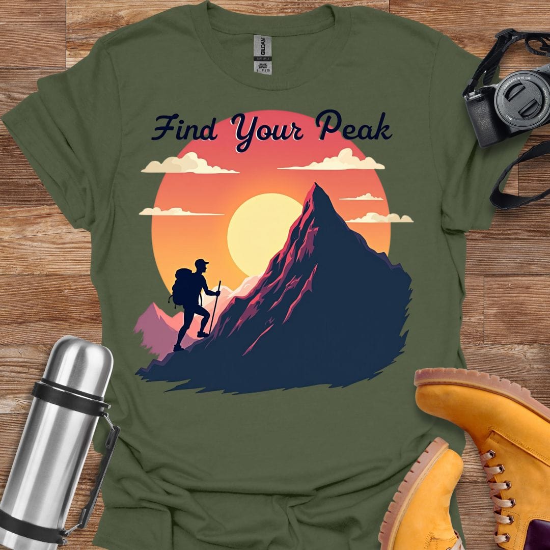 Freekeend T-Shirt Military Green / S Find Your Peak T-shirt