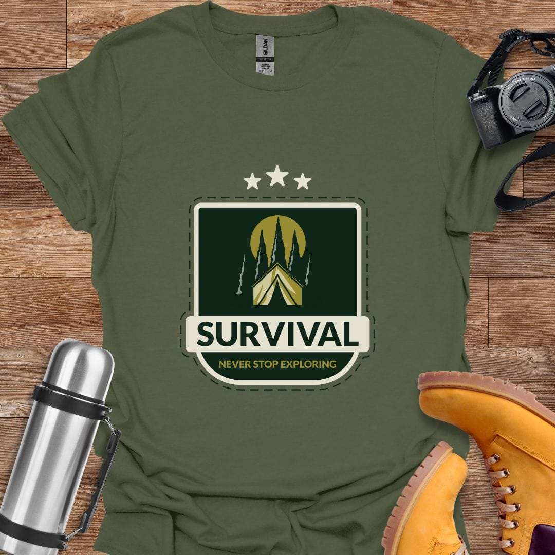 Freekeend T-Shirt Military Green / S Survival T-shirt