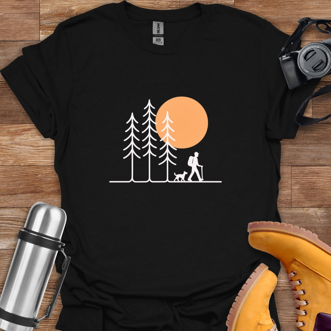 Hiker And Dog T-shirt
