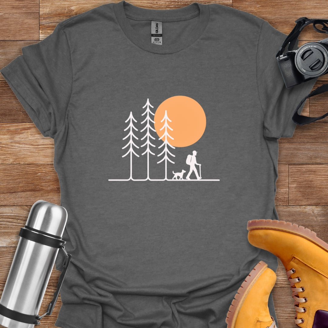 Hiker And Dog T-shirt