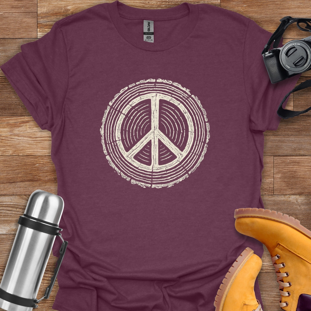 Peace Wood T-shirt