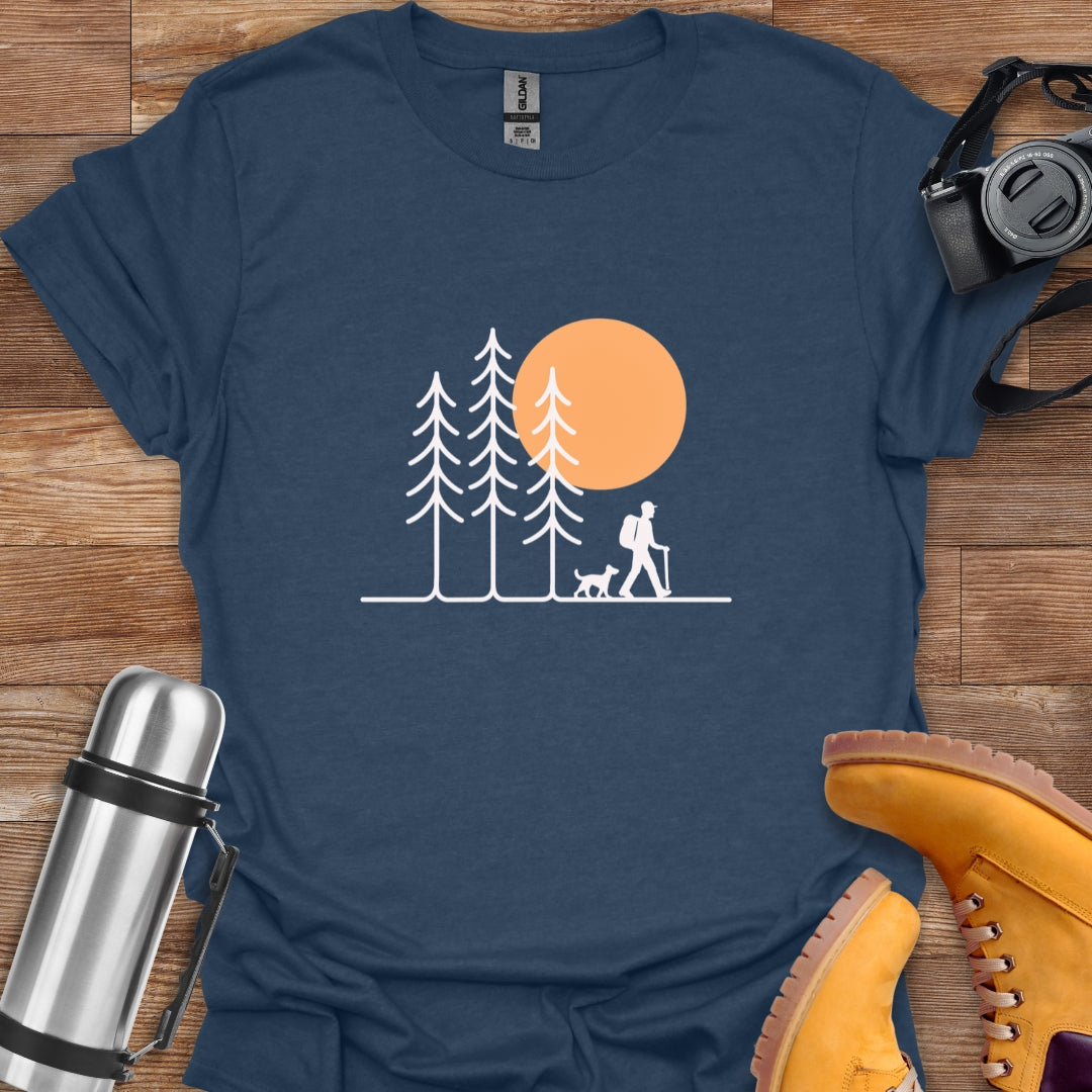 Hiker And Dog T-shirt