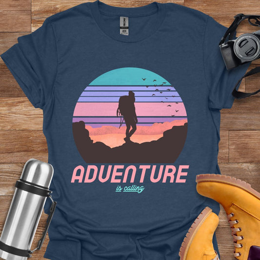 Adventure Sunset T-shirt Heather Navy
