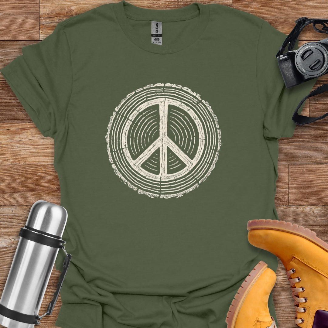 Peace Wood T-shirt