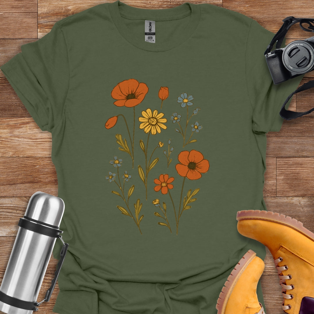 Vintage Wildflowers T-shirt