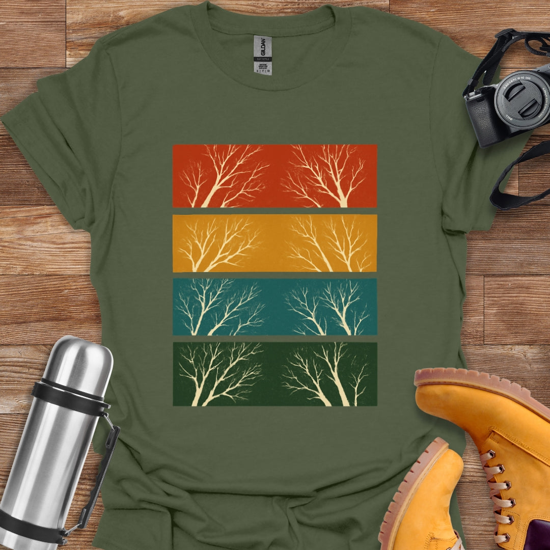 Vintage Tree Stripes T-shirt