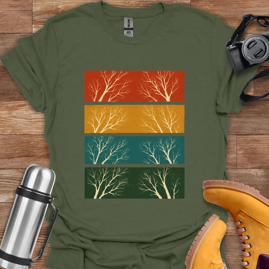 Vintage Tree Stripes T-shirt
