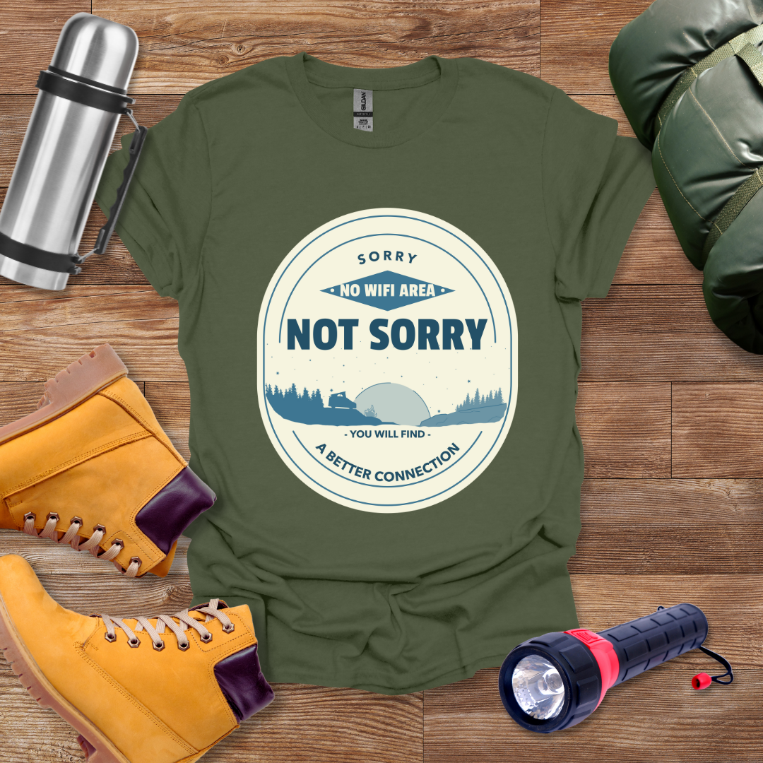 Sorry No Wify Area T-shirt