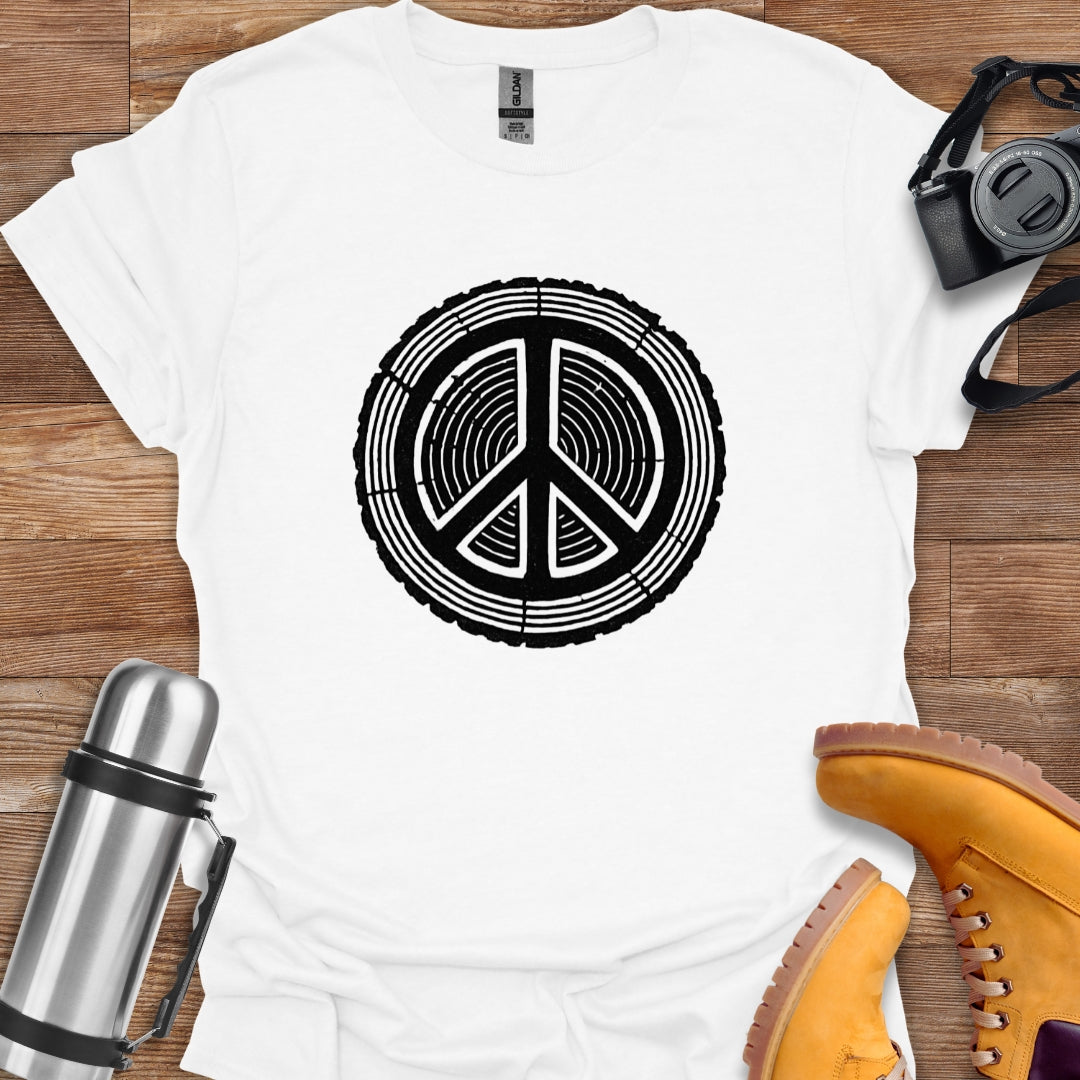Peace Wood T-shirt