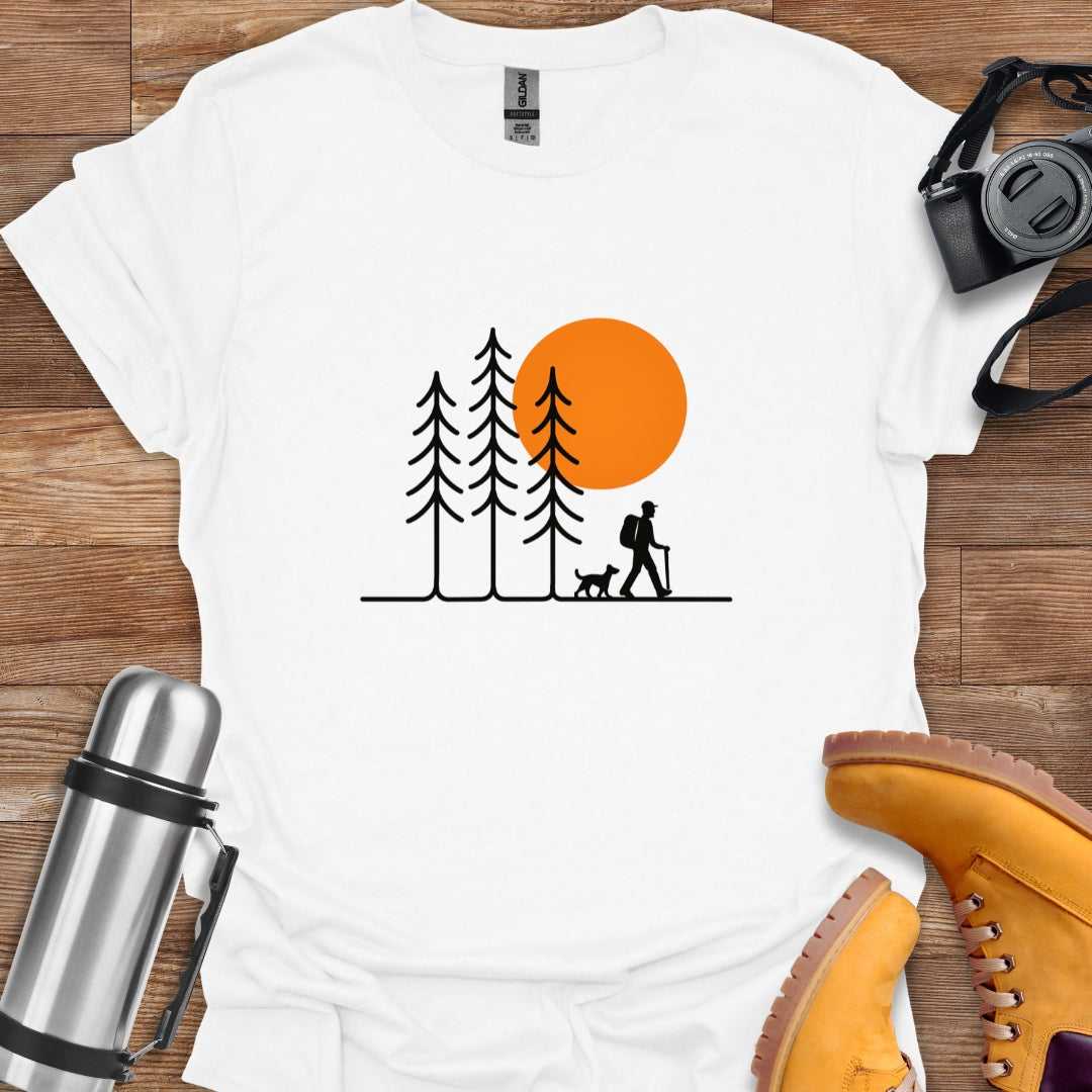 Hiker And Dog T-shirt