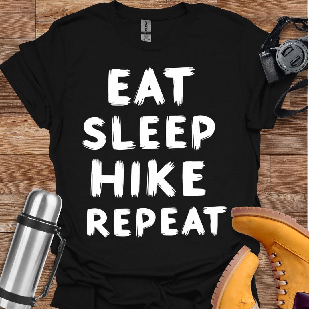 Freekeend T-Shirt Black / S Eat Sleep Hike Repeat T-shirt