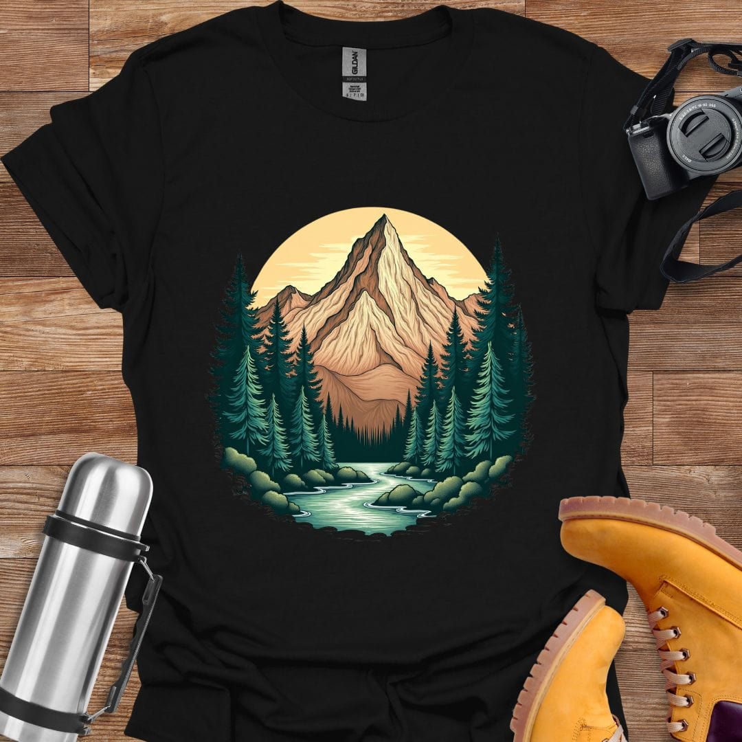 Freekeend T-Shirt Black / S Mountain Tranquility T-shirt