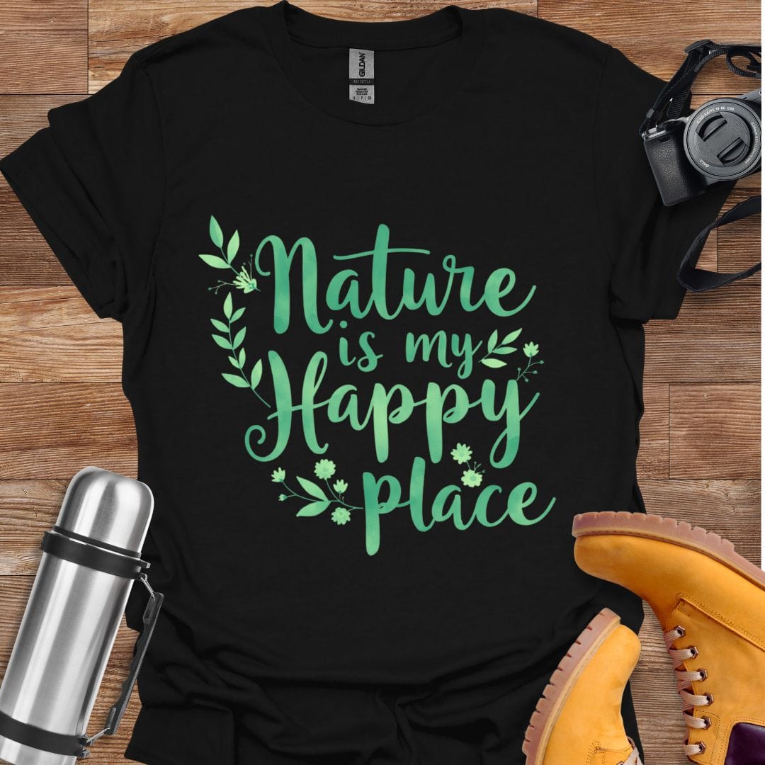 Freekeend T-Shirt Black / S Nature Is My Happy Place T-shirt