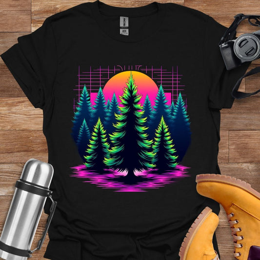 Freekeend T-Shirt Black / S Neon Forest T-shirt