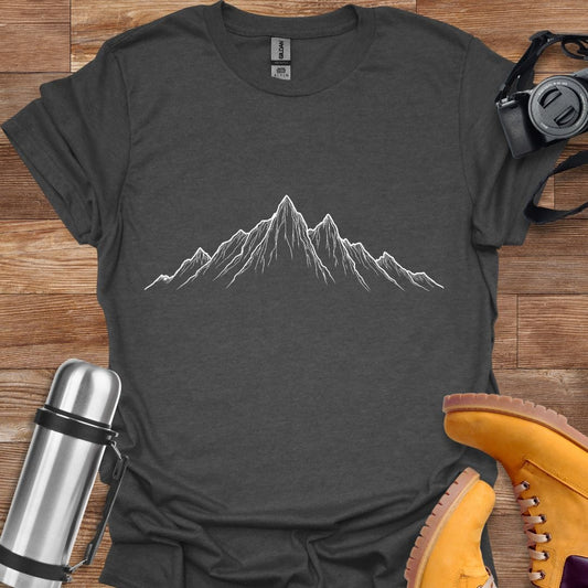 Freekeend T-Shirt Dark Heather / S Mountain Lines T-shirt