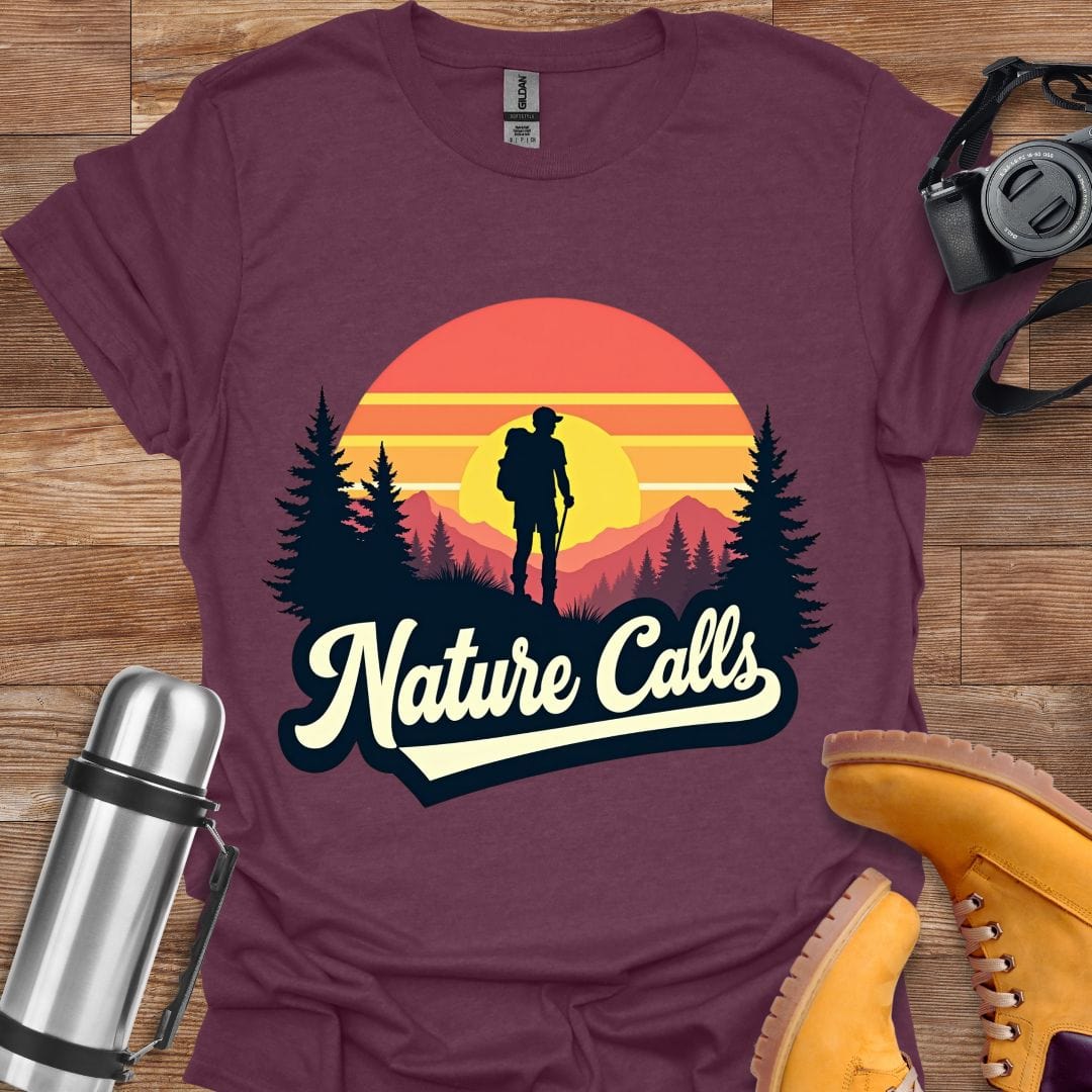 Freekeend T-Shirt Heather Maroon / S Nature Calls T-shirt