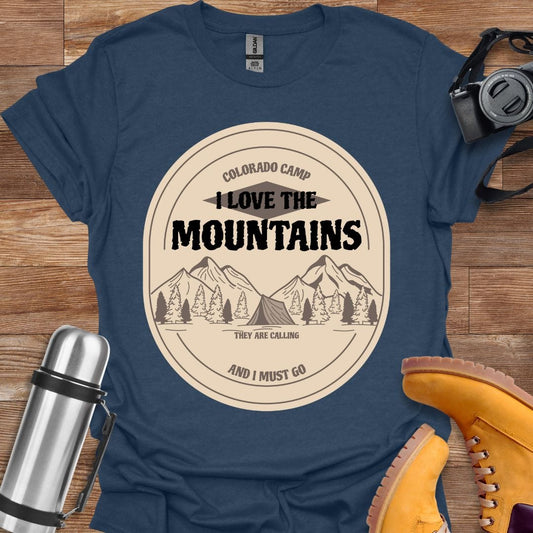Freekeend T-Shirt Heather Navy / S I Love The Mountains T-shirt