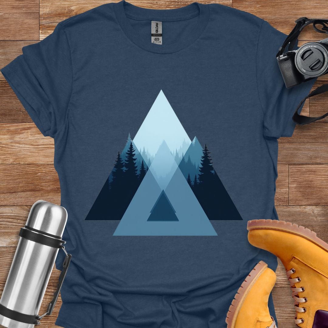 Freekeend T-Shirt Heather Navy / S Misty Geometry T-shirt