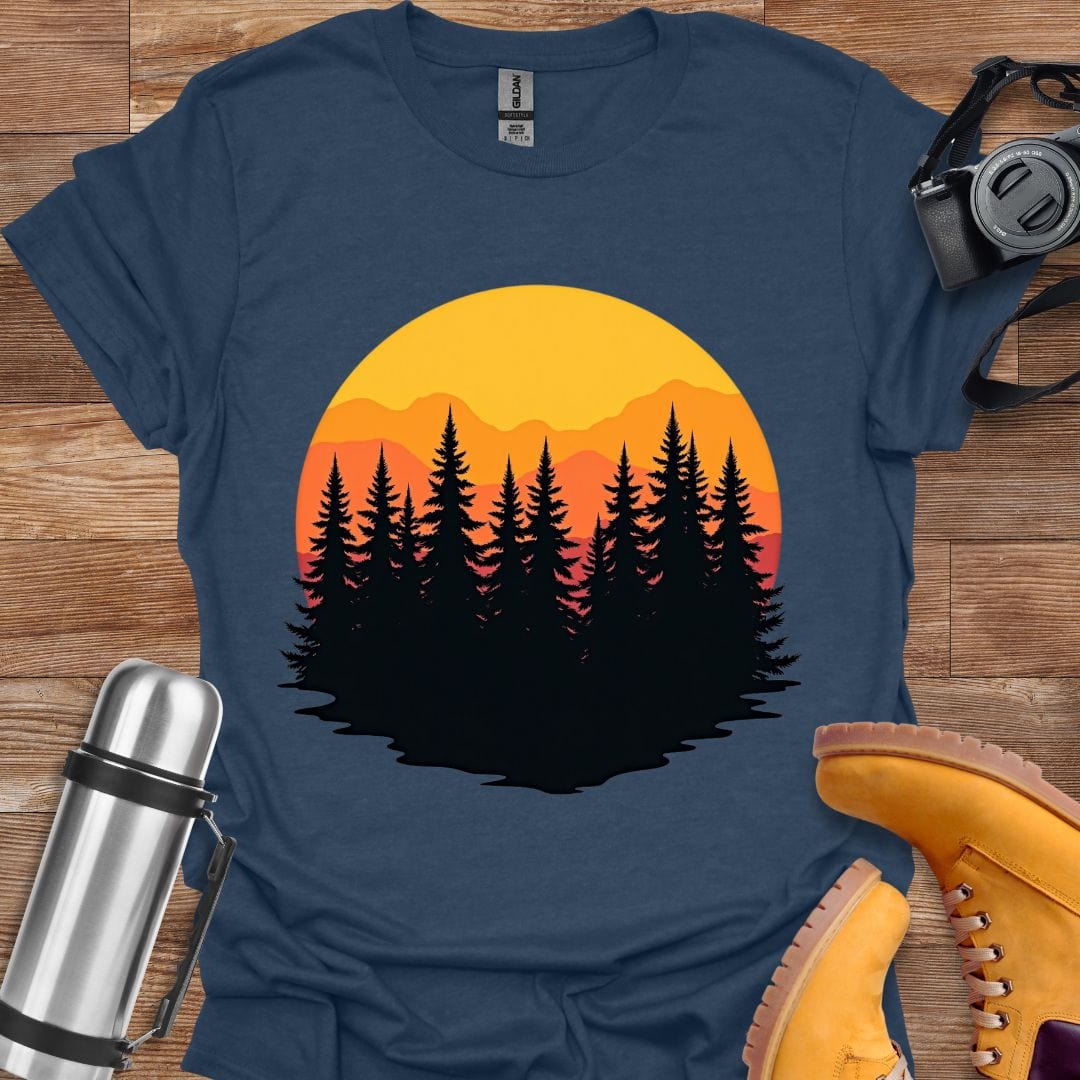 Freekeend T-Shirt Heather Navy / S Mountain Glow T-shirt