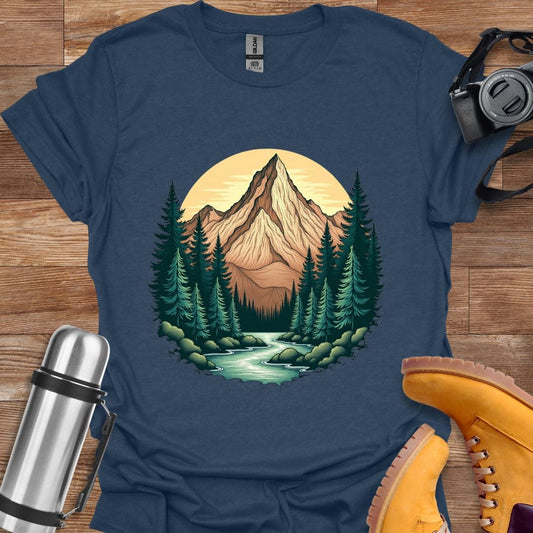 Freekeend T-Shirt Heather Navy / S Mountain Tranquility T-shirt