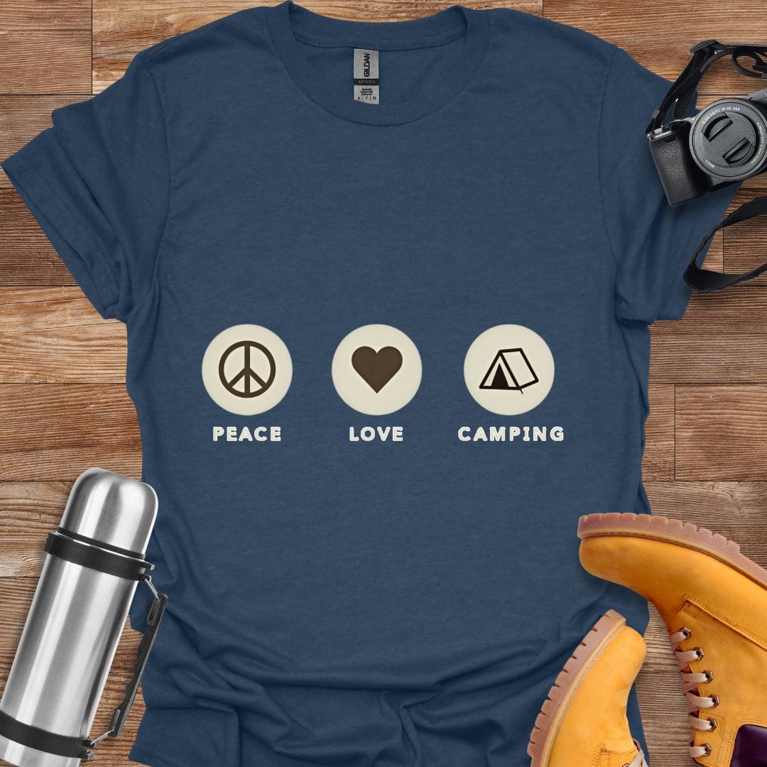 Freekeend T-Shirt Heather Navy / S Peace Love Camping T-shirt