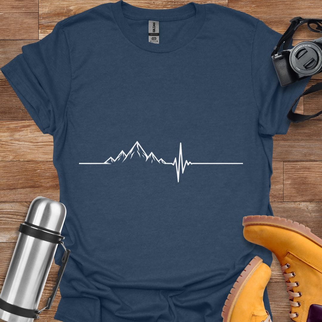 Freekeend T-Shirt Heather Navy / S Pulse Of The Mountain T-shirt