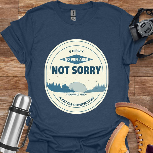 Freekeend T-Shirt Heather Navy / S Sorry No Wify Area T-shirt