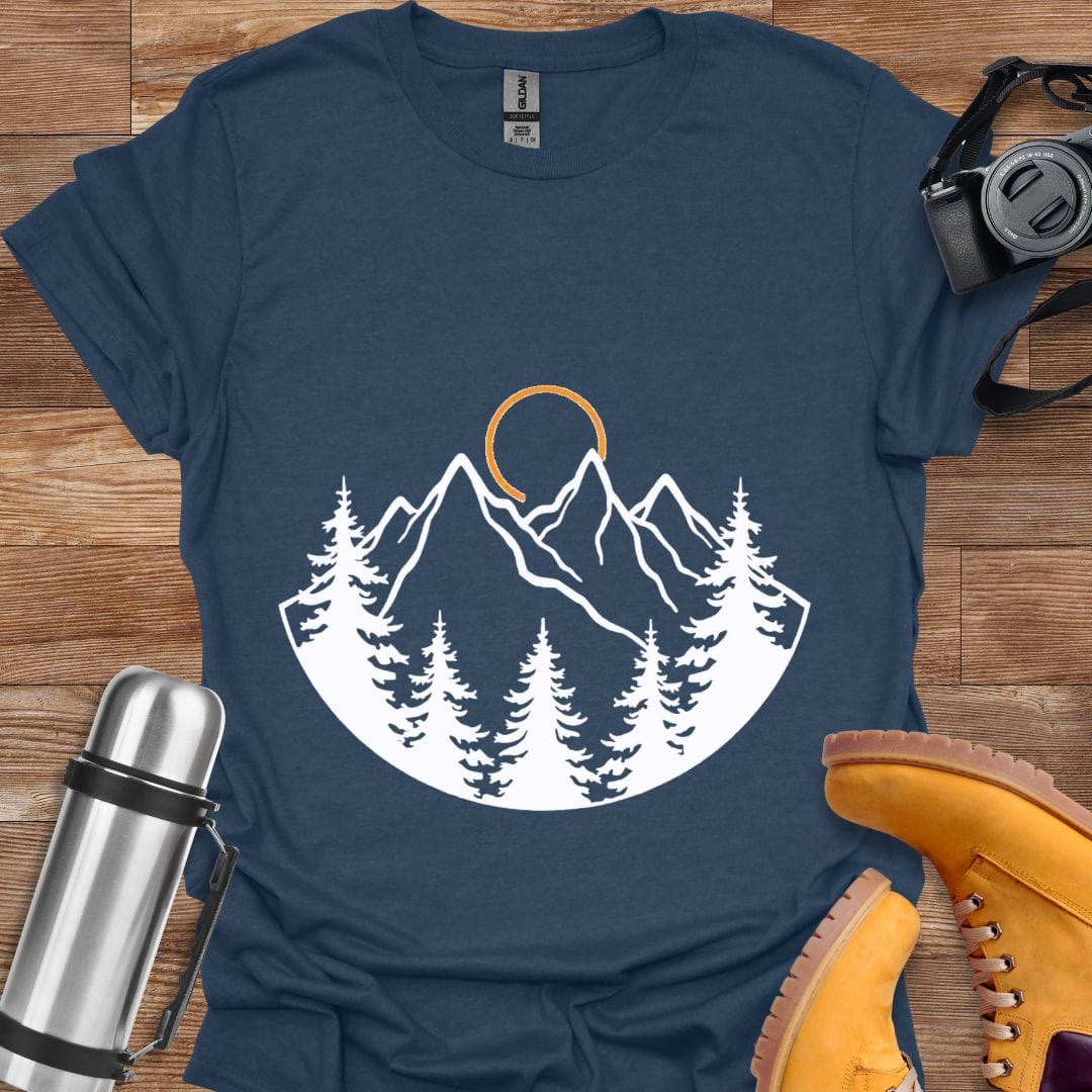 Freekeend T-Shirt Heather Navy / S Sunrise Mountain T-shirt