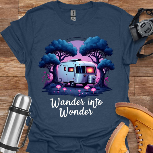 Freekeend T-Shirt Heather Navy / S Wander Into Wonder T-shirt