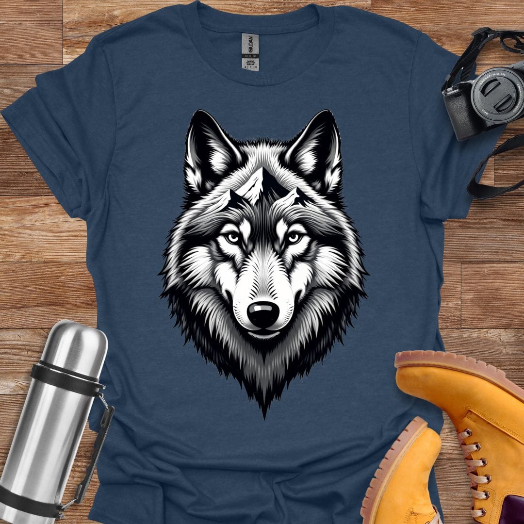 Freekeend T-Shirt Heather Navy / S Wolf Mountain T-shirt