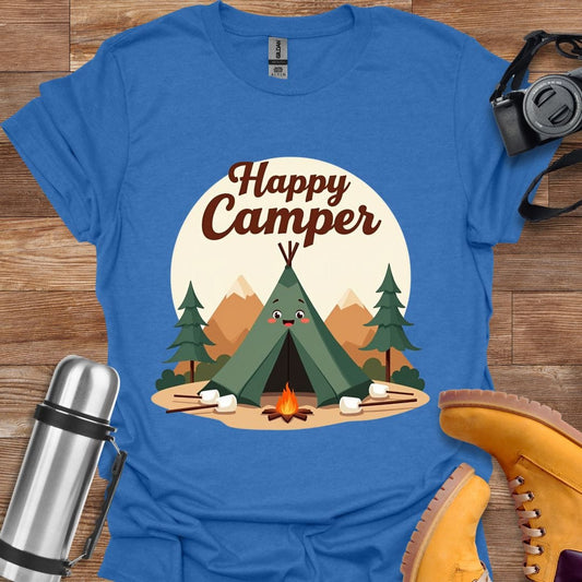 Freekeend T-Shirt Heather Royal / S Happy Camper T-shirt