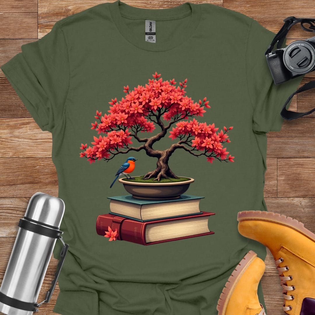 Freekeend T-Shirt Military Green / S Bonsai Bliss T-shirt