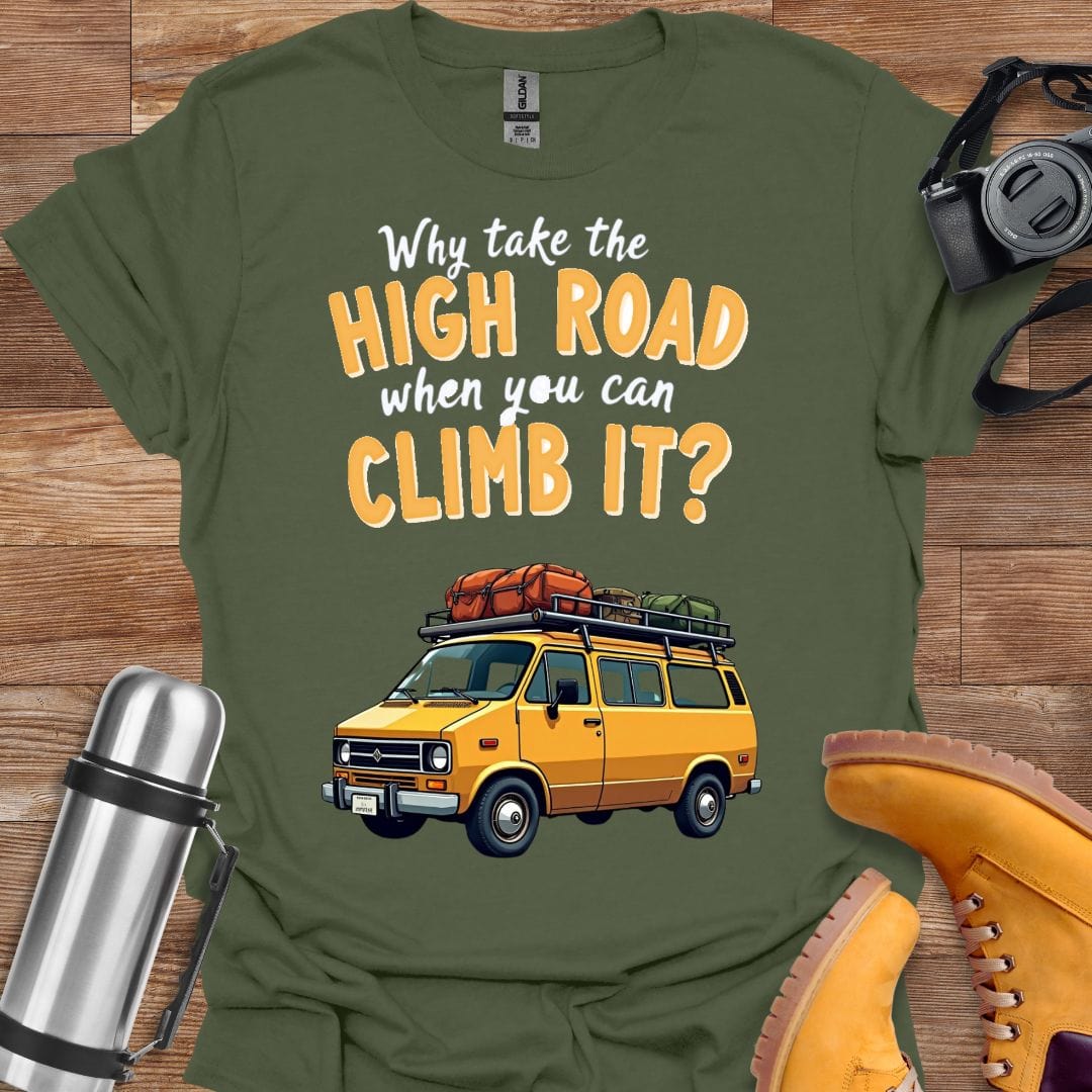 Freekeend T-Shirt Military Green / S High Road Climb It T-shirt