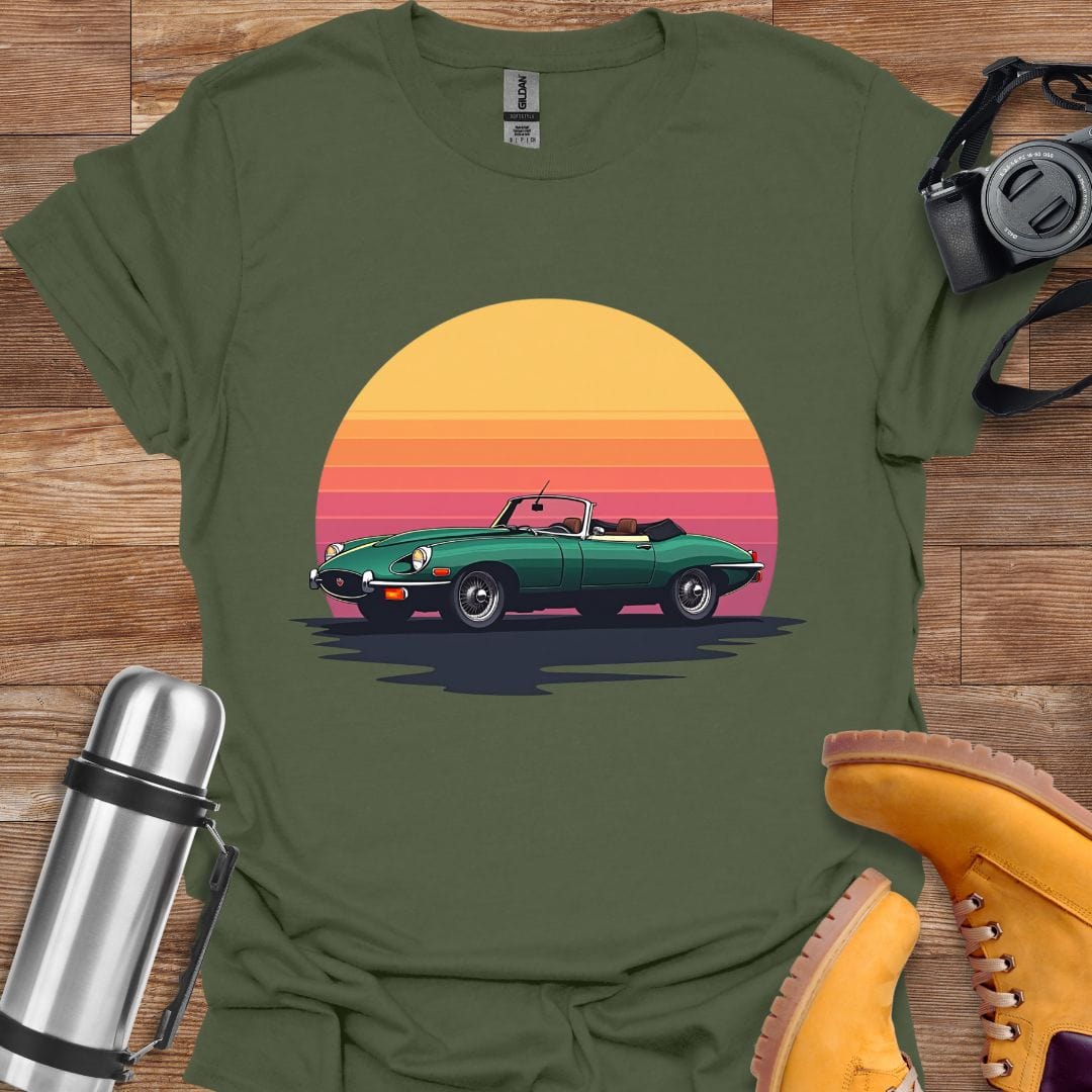 Freekeend T-Shirt Military Green / S Jaguar Sunset T-shirt