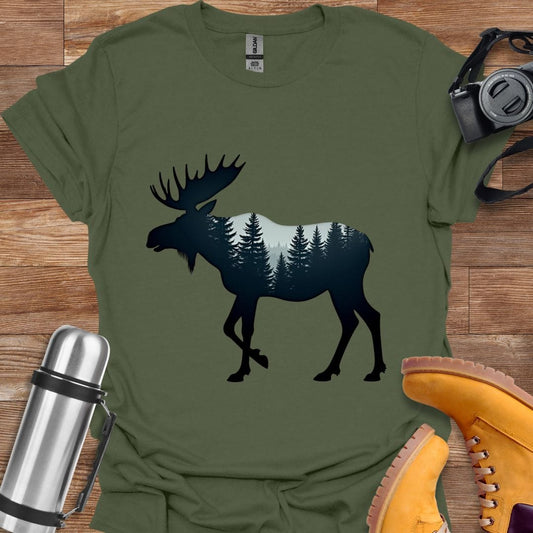 Freekeend T-Shirt Military Green / S Moose Majesty T-shirt